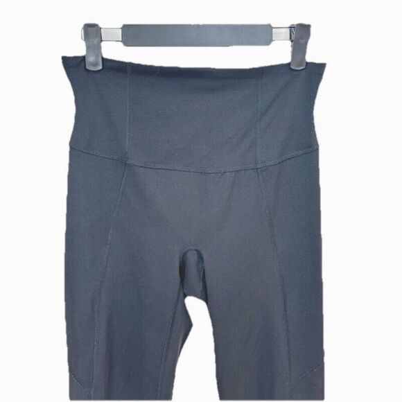 Spanx Yoga Pants Leggings Womens Large Black High Waist Stretch Pull On Workout - Picture 5 of 9